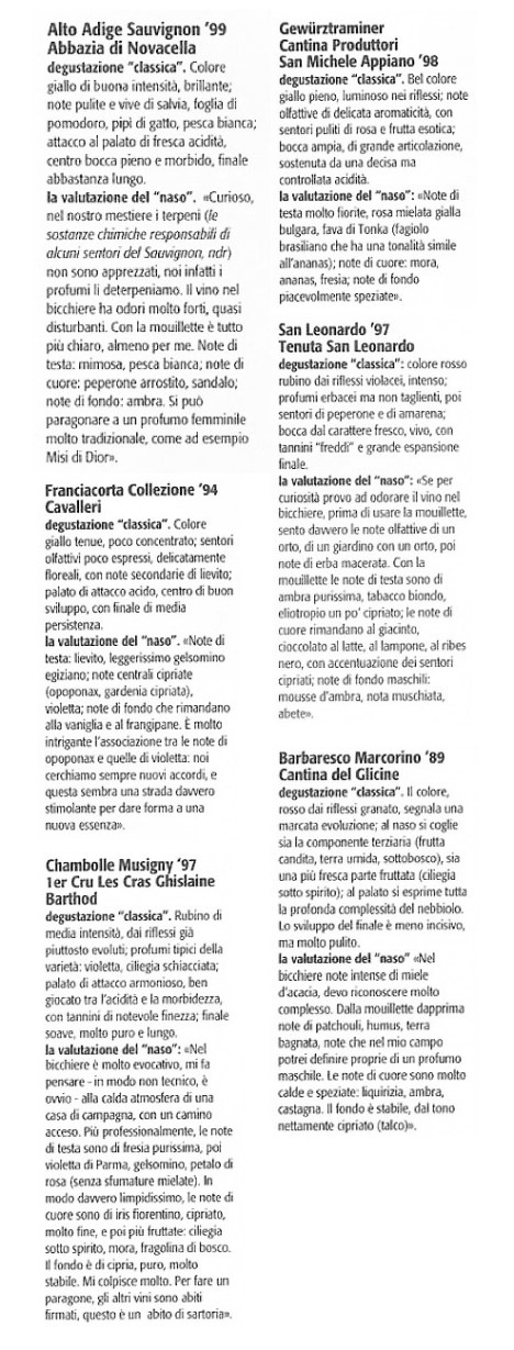 degustazione parallela