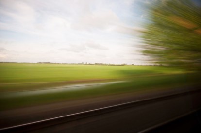 dal finestrino del treno