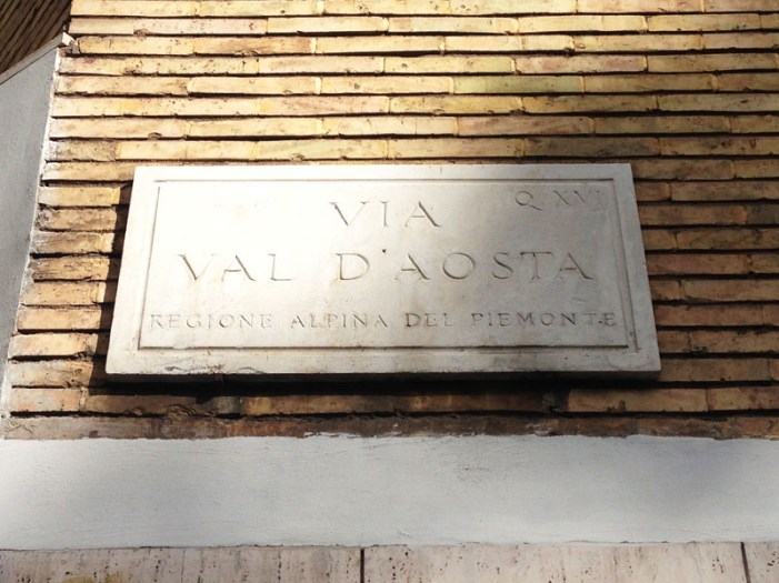 Via Val d'Aosta